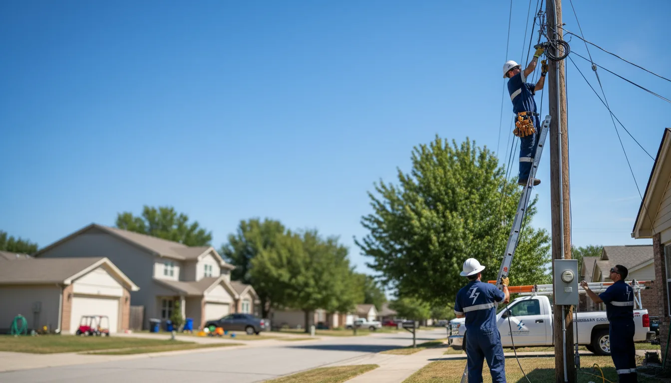 Residential electrician providing installation services in Sawyer, KS